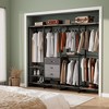 Aheaplus 74'' Clothing Rack with Wood Drawers, Heavy Duty Garment Rack with Shelves, Large Corner L-Shaped Closet Organizer with Hanging Rods - 4 of 4