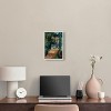 Art Remedy Entrance with Fountain Impresionism Landscape Wall Art Framed - 2 of 4