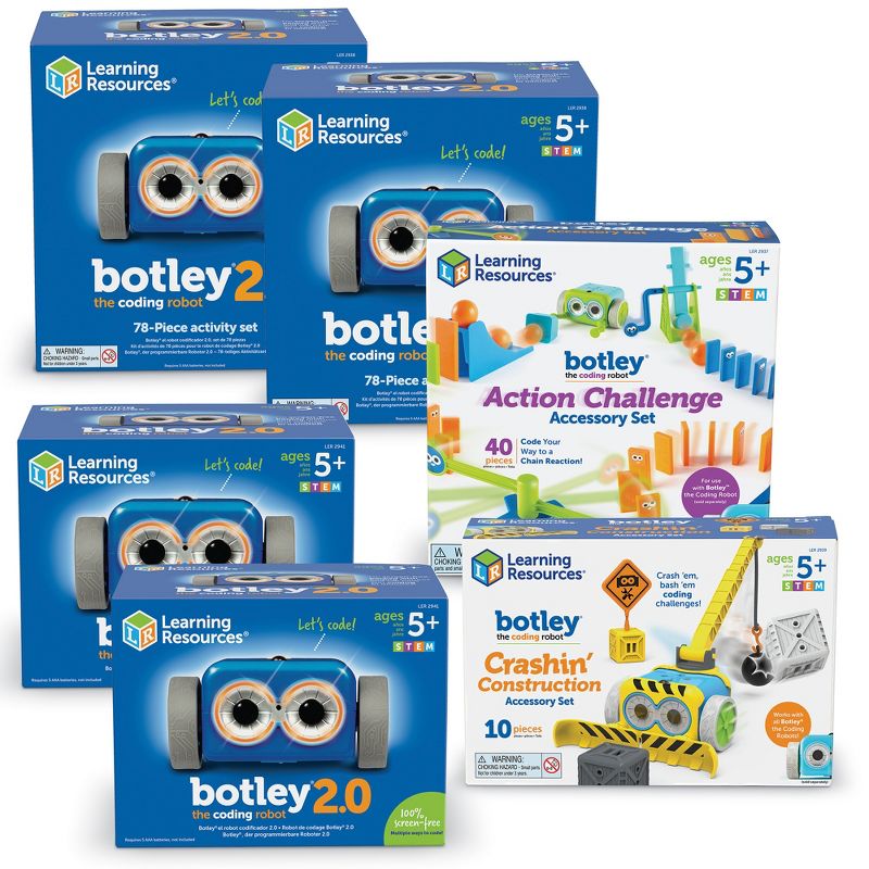 Learning Resources Botley 2.0 The Coding Robot Classroom Set, Ages 5+, 1 of 5