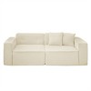 Full Foam Modern Teddy Velvet Indoor Sofa with Ergonomic Rebound Foam - 3 of 4