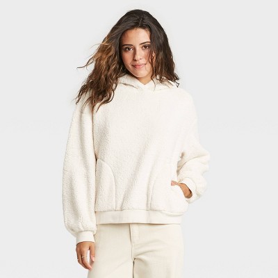 women's sherpa sweatshirt