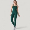 Anna-Kaci Active Women's Ribbed Knit Sleeveless Jumpsuit with Scoop Neckline and Bodycon Fit - 4 of 4