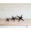 HomeRoots Set of Three Black Cast Iron Star Tabletop Sculptures - 2 of 4