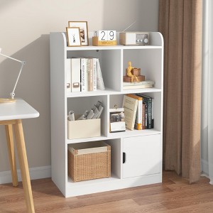 CAVINAS Bookcases for Living Room Kids Wooden Display Stand Bookshelf Toy Storage Organizer for Children's Room Bedroom Playroom - 1 of 4