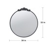 Runesay Round Mirror, Wall Mounted Mirror with Metal Frame for Bathroom Living Room - 2 of 4