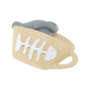 Unique Bargains Decorative Magnets Magnetic Fridge Sticker Irregular Shape Synthetic Resin Light Coffee Blue 1Pc - 1 of 3