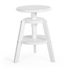 Guidecraft Adjustable Drafting Wooden Stool- Drafting Chair for Kids, 16in-18in | Toddler Swivel Stool for Kids' Art Studio, Classroom Seating - 4 of 4