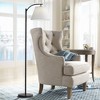 360 Lighting Downbridge 67 1/2" Pleated Shade and Black Floor Lamp - 2 of 4