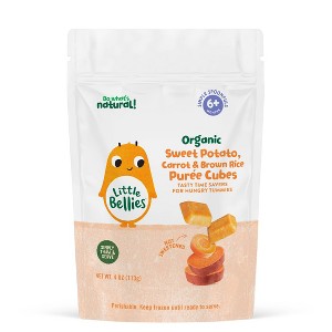 Little Bellies Organic Frozen Sweet Potato Carrot and Brown Rice Baby Food Purée Cubes - 4oz - 1 of 4