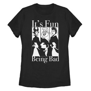 Women's Disney Princesses Fun Being Bad Wicked Witches T-Shirt - 1 of 3
