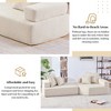 Oversized 103.5" Boucle Foam-Filled Modular Sectional Sofa, 2-Piece Free Combination, No Assembly Required - 4 of 4