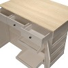 Rolling Kitchen Island Cart with Drop Leaf, Mobile Island Cabinet, Kitchen Storage Cabinet on Wheels, 3 Drawers, Spice Rack, Towel Rack, Black - 2 of 4