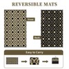 Outdoor Rug Waterproof Reversible Rug for Patio, Moroccan Plastic Straw Rug Portable Floor Mat for Camping Travel Picnic - 4 of 4