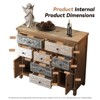 GDFStudio Lira 39.37'' Vintage Wooden Accent Chest with 7 Drawers and 2 Doors - 4 of 4