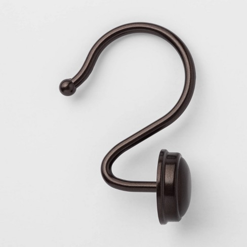 Rust Proof Button Shower Hook Bronze - Threshold™ : Target