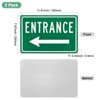 Unique Bargains Aluminum Reflective Rust Free Waterproof Left Arrow Entrance Sign 2 Pcs - 3 of 4