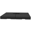 Outsunny 4 Pieces Cantilever Patio Umbrella Base, Outdoor Offset Umbrella Weights, 176 lbs Capacity Water or 264 lbs Capacity Sand  Plates Set, Black - 4 of 4