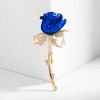 Anna-Kaci Zircon Rose Flower Brooch Pin Rhinestone Floral Lapel Pins Dress Blazer Suits Pin Accessory - 2 of 4
