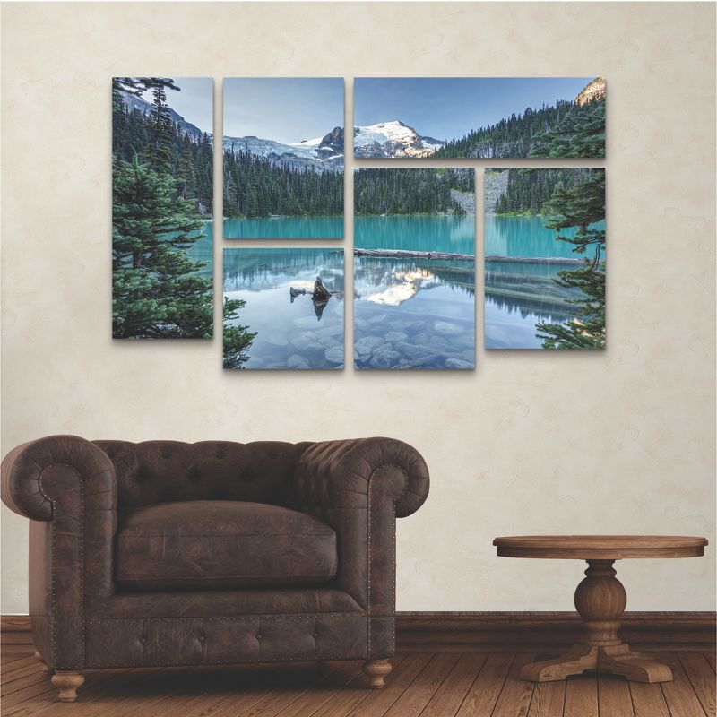 Trademark Fine Art - Pierre Leclerc 'Natural Beautiful British Columbia' Multi Panel Art Set 6 Piece, 3 of 4