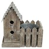 Cheung's Elwin 2 Story Bird house & Galvanized Pot - Large - 3 of 4