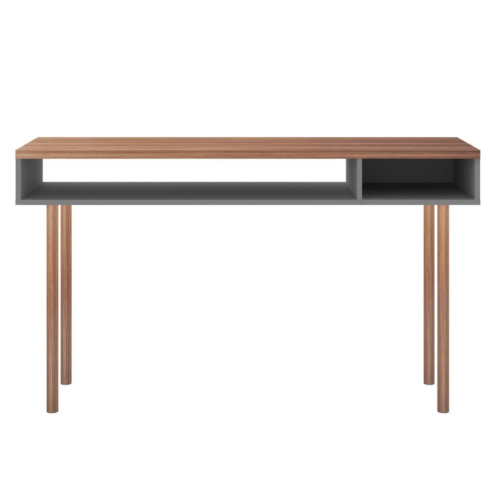 Photos - Coffee Table 47.24" Windsor Console Accent Table Gray - Manhattan Comfort: Modern Sofa