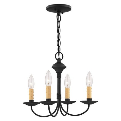 Livex Lighting Heritage 4 - Light Flush Mount in  Black