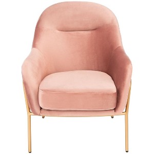 Eleazer Velvet Accent Chair - ACH6202 - Safavieh - 1 of 4
