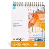 KINGART Mixed Media Sketchbook, 8” x 10”, 60-Sheets - 2 of 3