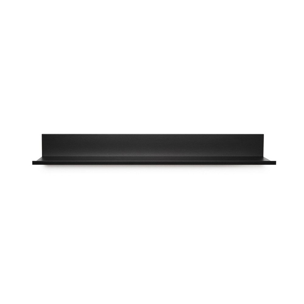 Photos - Kids Furniture 24" No Stud Needed Floating Shelf Black - Simple Mount