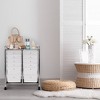 Seville Classics 12-Drawer Organizer Cart in Frost White - 3 of 4