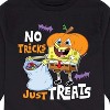 Boys' - SpongeBob SquarePants - No Tricks Just Treats Long Sleeve Graphic T-Shirt - 2 of 4