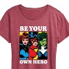 Women's - Marvel - Be Your Own Hero Short Sleeve Graphic T-Shirt - 2 of 4
