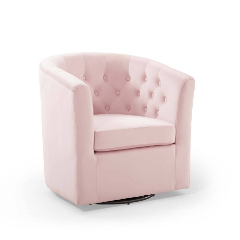 Pink discount tufted armchair