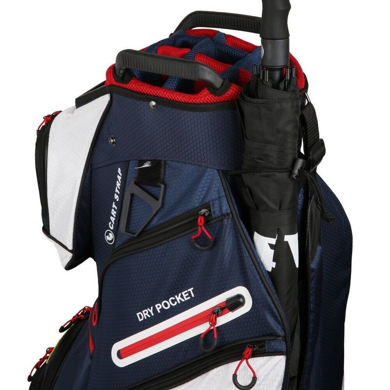 Ram Golf FX Deluxe Golf Cart Bag with 14 Way Dividers USA Flag, 4 of 5