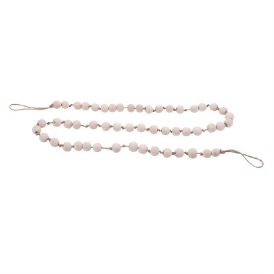 Wood Beaded String Garland (Set of 2)