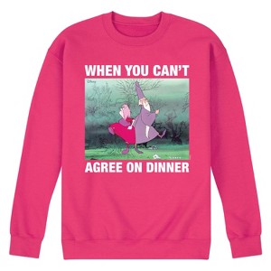 Men's - Disney - The Sword in the Stone Merlyn and Mim Dinner Graphic Fleece Sweatshirt - 1 of 4