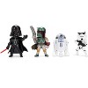 Set of 4 Diecast Figures "Star Wars" Movie Franchise "Metalfigs" Series Diecast Models by Jada - 2 of 4