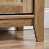 Dakota Pass TV Stand for TVs up to 70" Dark Brown - Sauder: Craftsman Oak Finish, Sliding Doors, Adjustable Storage - 3 of 4