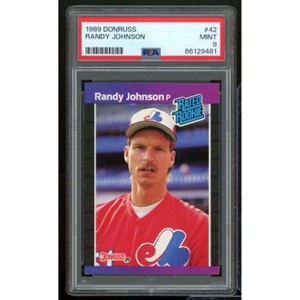 Randy Johnson Rookie Card 1989 Donruss #42 PSA 9 - 1 of 2