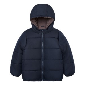 LONDON FOG Little/Big Boys' Fleece Lined Hooded Puffer Coats - 1 of 3