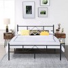 FurnitureR Full Size Metal Bed Frame with Headboard & Footboard, Platform Bed with Under Bed Storage, Noise-Free, No Box Spring Needed, Black - 3 of 4