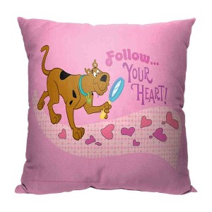 Warner Bros. Scooby-Doo Follow Your Heart Throw Pillow 18x18 Inches - 1 of 2