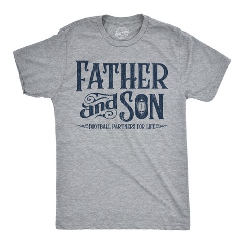 Мужские футболки Crazy Dog T-Shirts, Inc. Mens Funny T Shirts Father and Son Football Partners for Life Sarcastic Fathers Day Graphic Tee for Men - Crazy Dog Men's T Shirt Gift for Dad S