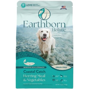 Earthborn Holistic Coastal Catch Herring Meal & Vegetables Grain-Free Dry Dog Food - 4 Lbs - 1 of 3