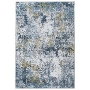 Washable Abstract Area Rug for Living Room Bedroom, Soft Non Slip Indoor Modern Throw Carpet for Dining Room Kitchen Office - 1 of 4