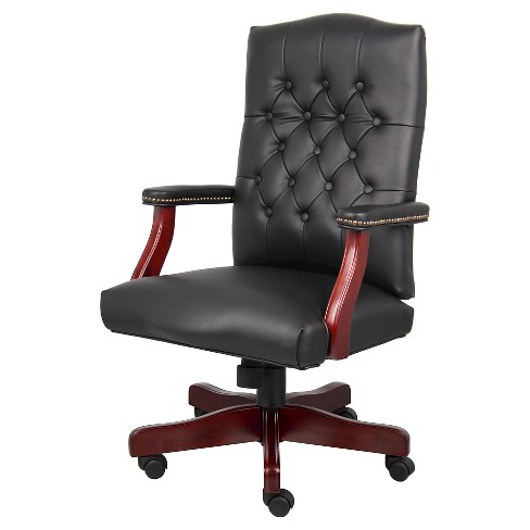 Traditional Executive Chair Black Boss Office Products