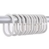 Evideco French Home Goods Colored Plastic Shower Curtain Rings - Set of 12 - 4 of 4
