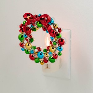 5.75"H Sullivans Christmas Wreath Nightlight  Multicolor - 1 of 4