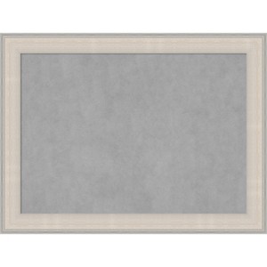 32"x24" Cottage Framed Magnetic Board White/Silver - Amanti Art: Metal Wall Mount, No Choking Hazard, Presentation Board - 1 of 4