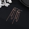 925 Sterling Silver Dangle Earrings Tassel for Women Elegant Dangling Earrings Chain Threader Earrings - 4 of 4